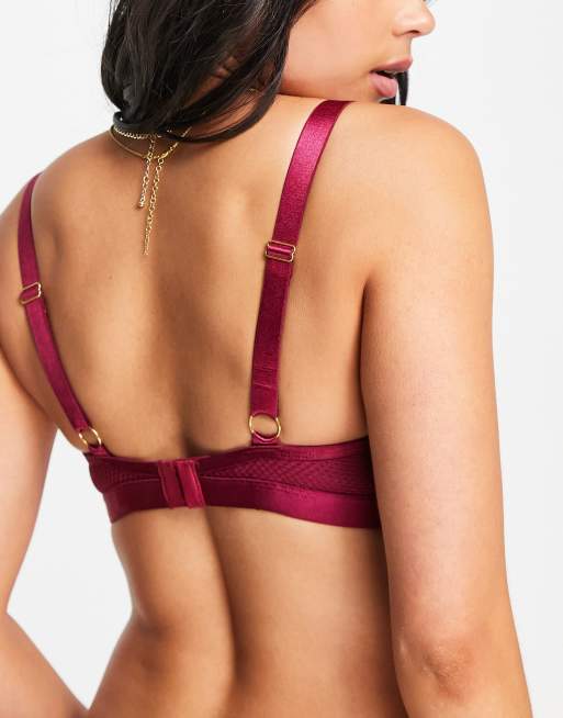 Hunkemöller Sting Non Padded Strappy Bra With Hardware Detail in