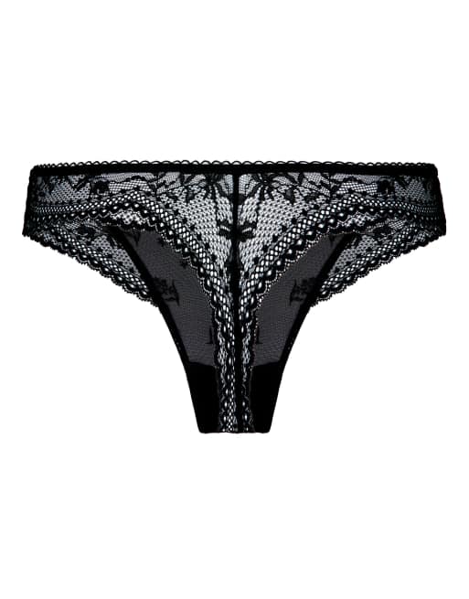 Hunkemoller String iris in Schwarz, 5 von 5