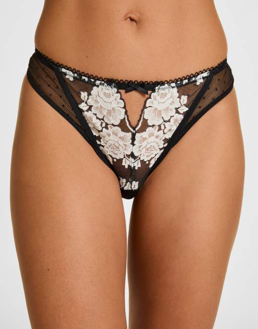 Hunkemoller String lindi in Schwarz, 2 von 5