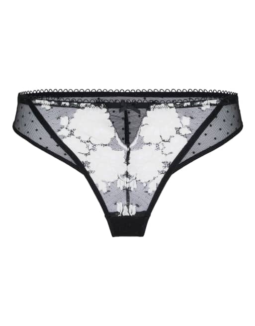 Hunkemoller string Lindi noir, 4 de 5