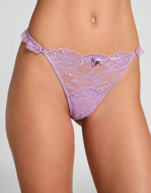 Hunkemoller String Naomi in Lila, 2 von 5