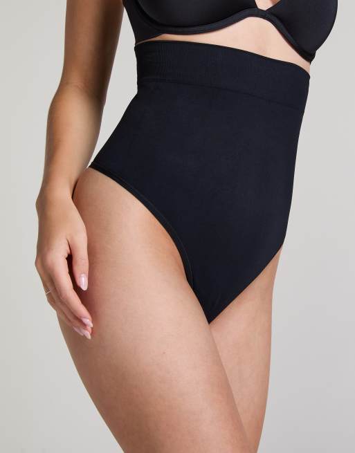 Hunkemoller - String sans coutures à taille haute - Noir, 2 de 3