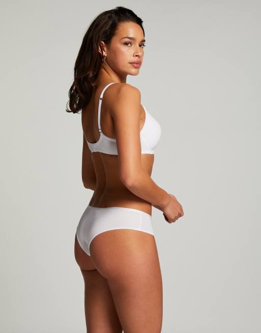 Hunkemoller Super soft padded underwired bra in white, 4 of 4