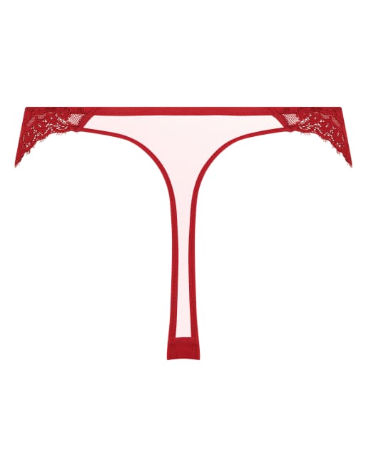 Hunkemoller tanga Daisy en rouge, 4 de 4