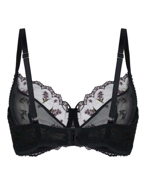 Hunkemoller ungepolsterter Bügel-BH Iris in Schwarz, 6 von 6