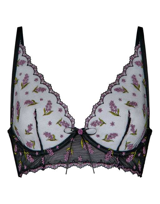 Hunkemoller ungepolsterter Bügel-BH Iris in Schwarz, 5 von 6
