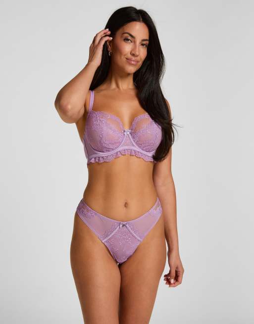 Hunkemoller ungepolsterter Bügel-BH Naomi in Lila, 3 von 6