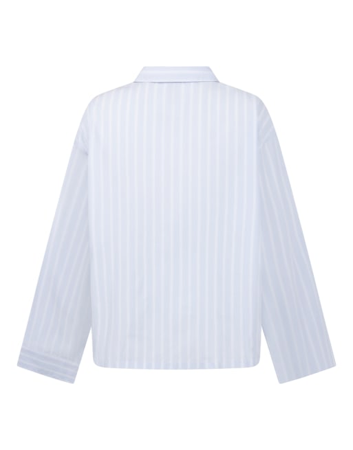 Hunkemoller - Veste en coton tissé à rayures - Bleu, 6 de 6
