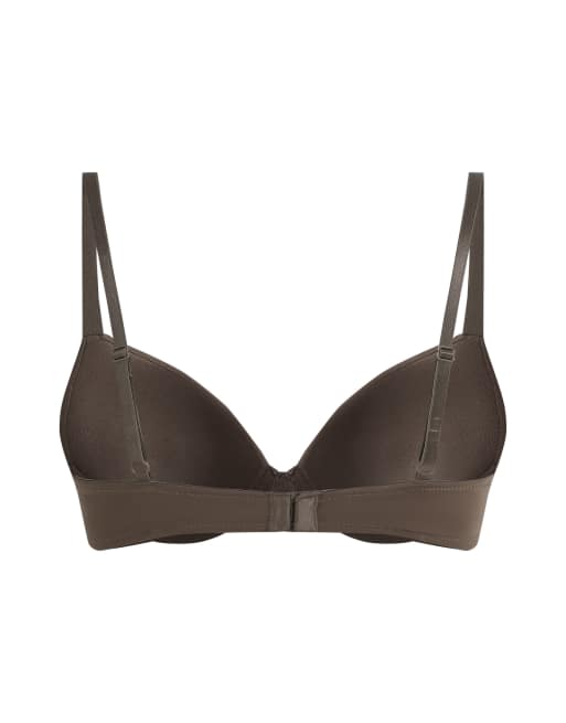 Hunkemöller – Wattierter Bügel-BH in Braun mit tiefem Ausschnitt, 5 von 5