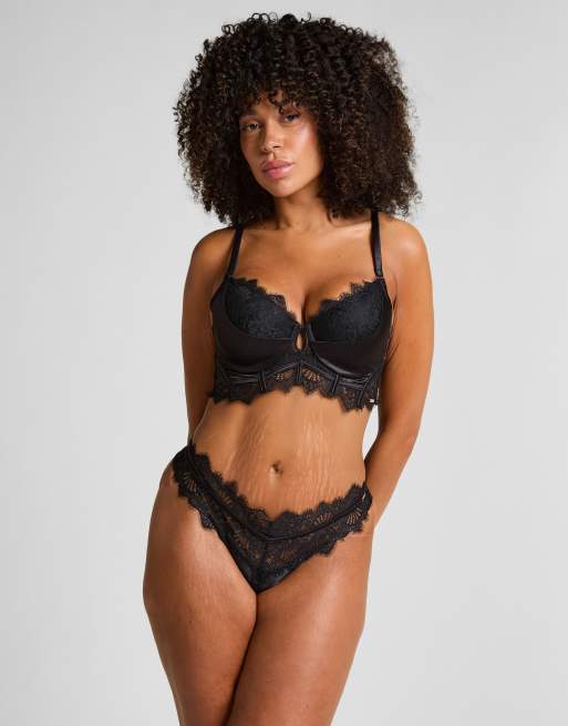 Hunkemöller - Zoe - Braziliaanse slip in zwart