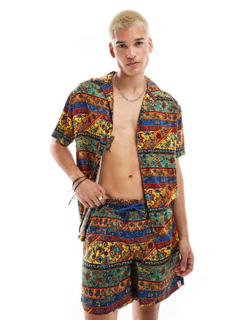 Hunky Trunks paisley swim shorts in multi (part of a set), 2 of 5