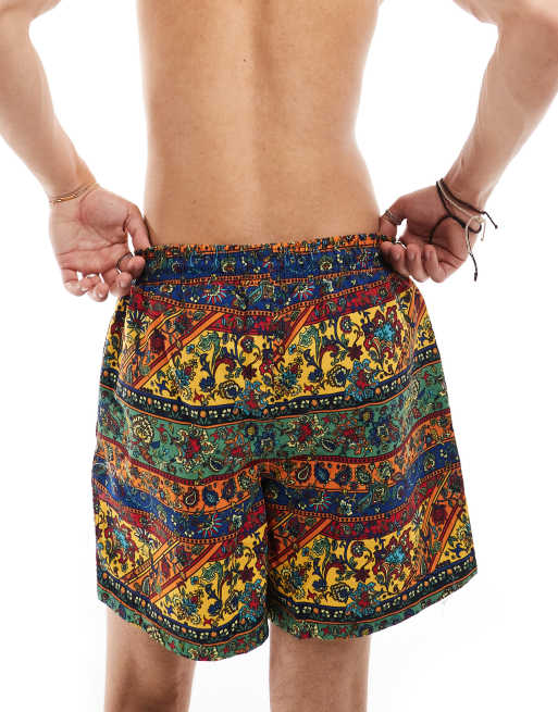 Hunky Trunks paisley swim shorts in multi (part of a set), 5 of 5