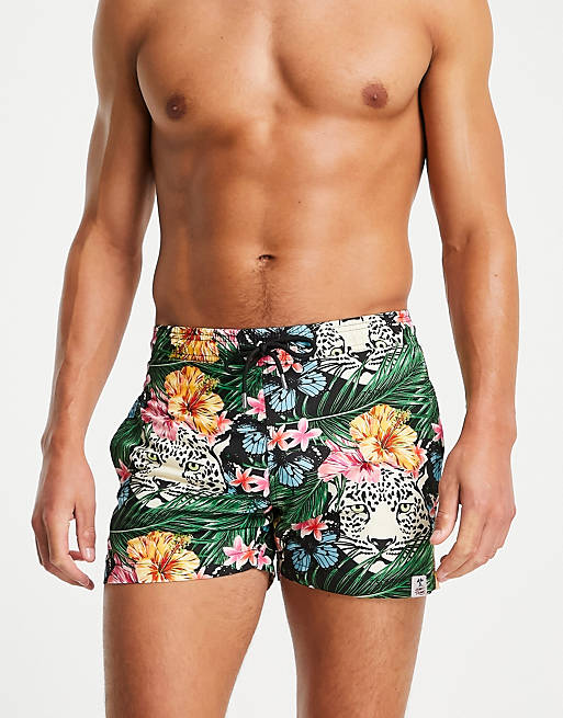 Hunky Trunks swim shorts in jungle print