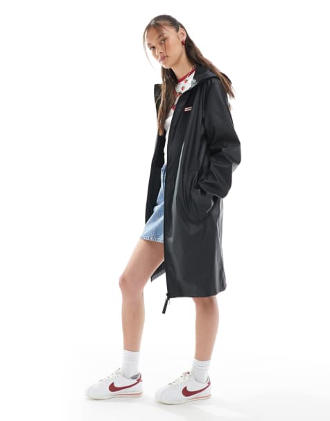 Hunter Andrea raincoat in black - view 1