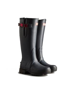  Balmoral adjustable neoprene lined wellington in navy
