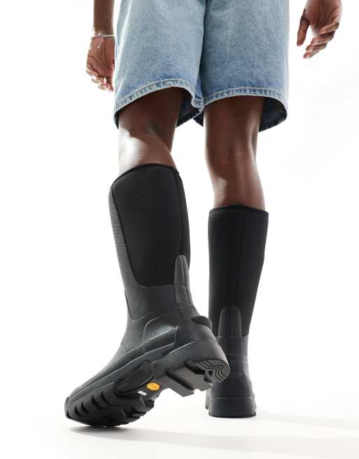 Hunter Balmoral hybrid tall wellies in black ASOS