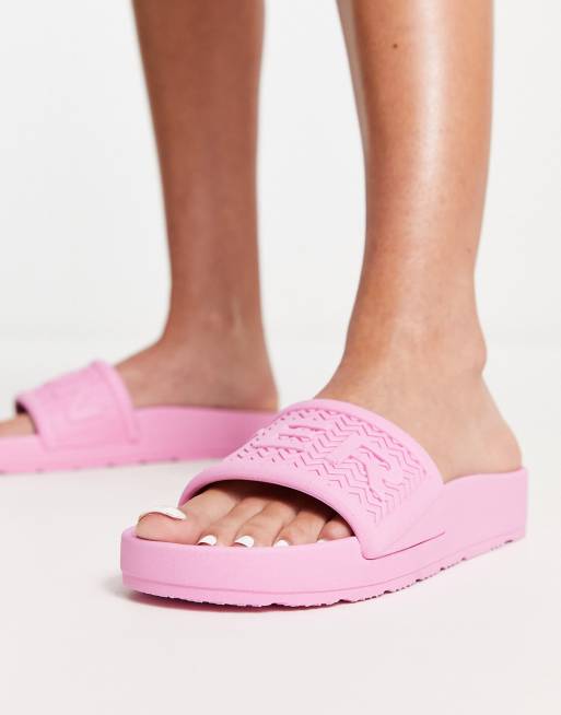 Hunter bloom algae foam hunter sliders in pink ASOS