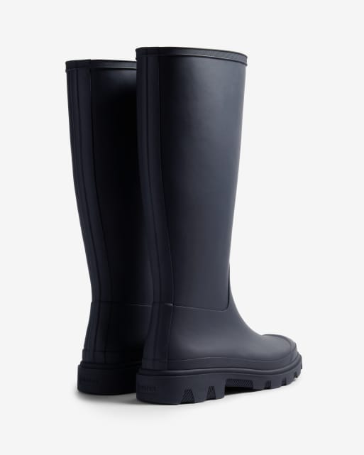 Hunter - Botas de agua altas unisex Downpour en azul marino, 3 de 4