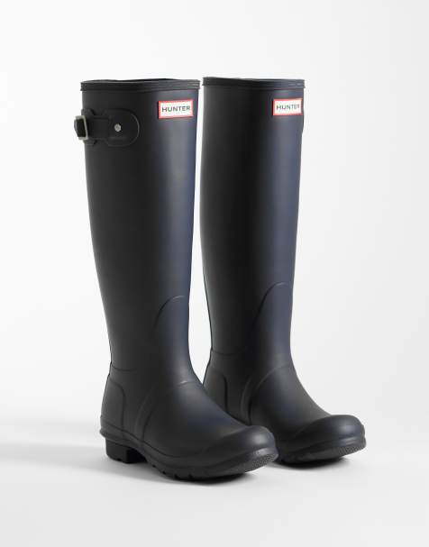Hunter - Bottes hautes en caoutchouc authentiques - Bleu marine - view 1