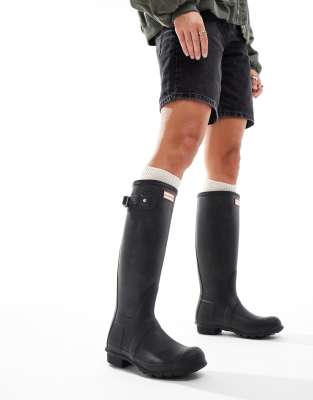 Hunter - Bottes hautes en caoutchouc authentiques - Noir