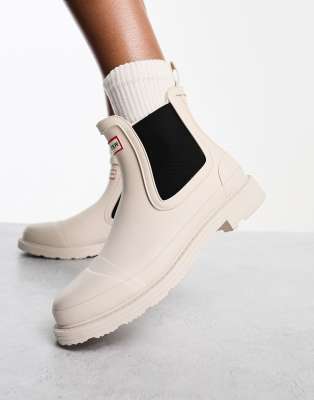 HUNTER W COMMANDO CHELSEA BOOT ホワイト HUNTER（ハンター）の「WOMENS COMMANDO CHELSEA BOOT（レイン