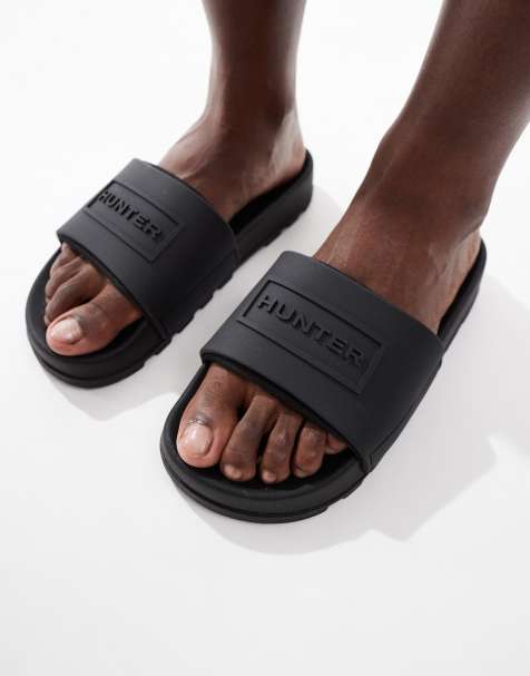 Hunter Core embossed slider in black - view 1