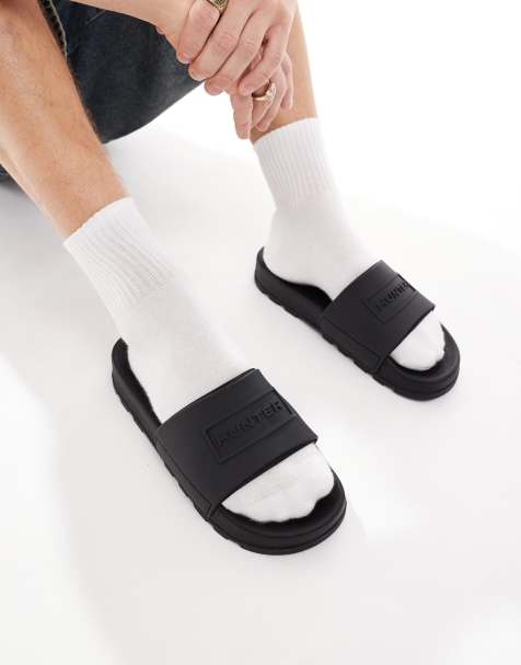 Hunter Core embossed slider in black - view 1