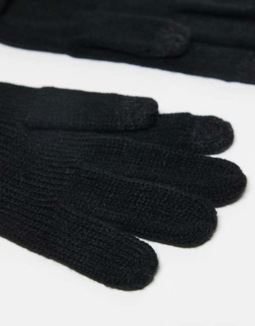 Hunter – Czarny zestaw unisex podarunkowy: czapka beanie i rękawiczki, 2 z 3