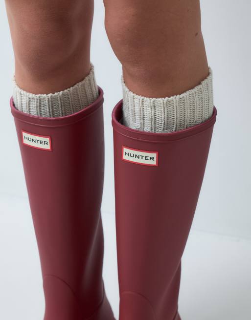 Hunter - Downpour - Bottes de pluie montantes - Merlot, 3 de 4