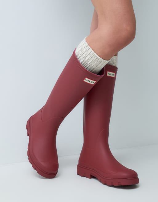 Hunter - Downpour - Bottes de pluie montantes - Merlot, 4 de 4