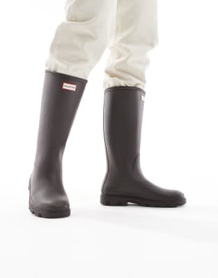Hunter - Downpour - Bottes hautes unisexes en caoutchouc - Marron chocolat