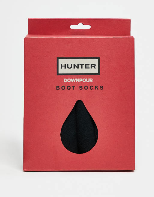 Hunter - Downpour - Calzettoni per stivali da pioggia unisex neri, 3 di 3