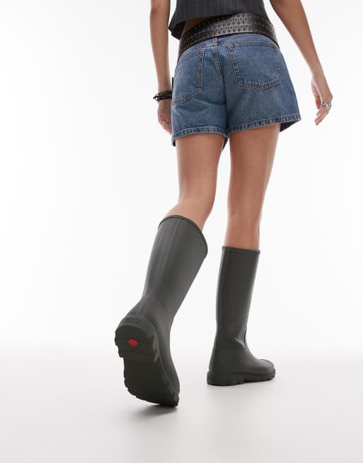 Hunter – Downpour – Gummistiefel in dunklem Olivgrün mit hohem Schaft, 4 von 4