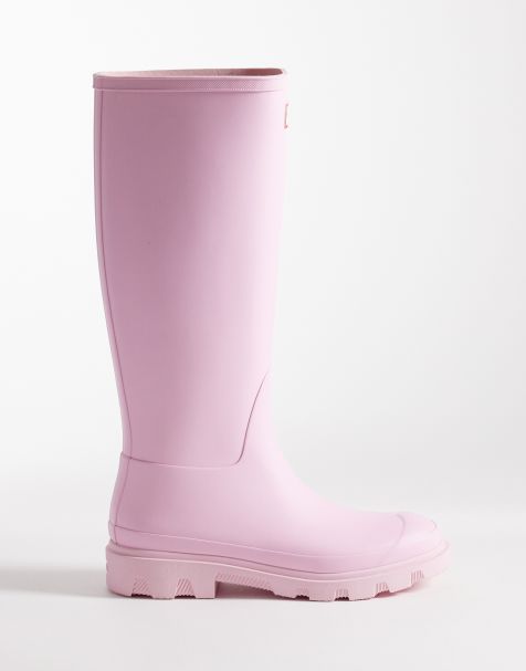 Hunter - Downpour - Hoge regenlaarzen in roze - view 1