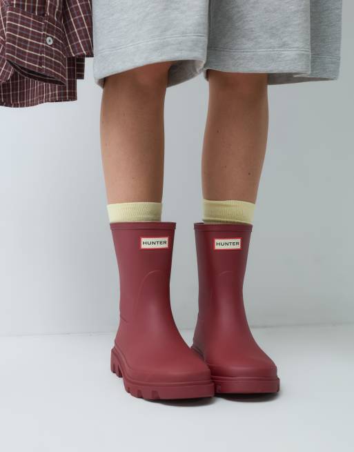 Hunter - Downpour - Stivali da pioggia bassi color merlot, 3 di 4