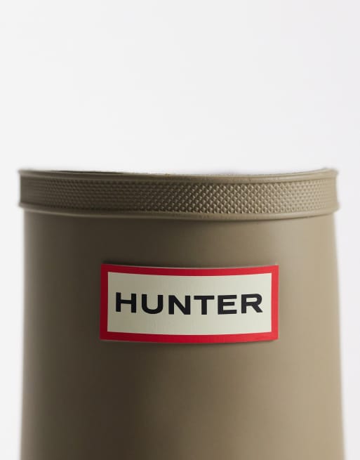 Hunter Downpour tall wellington boot in grey, 3 of 4