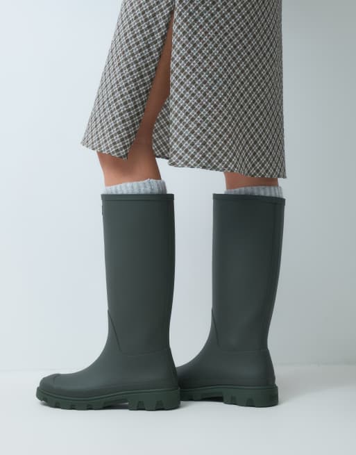 Hunter – Downpour – Unisex-Gummistiefel in dunklem Olivgrün mit hohem Schaft, 2 von 4