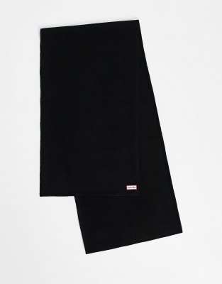 Hunter logo scarf in black - ASOS Price Checker