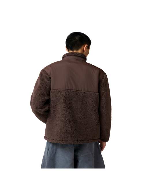 Hunter Elements 1/4 zip borg fleece in chocolate, 2 of 4