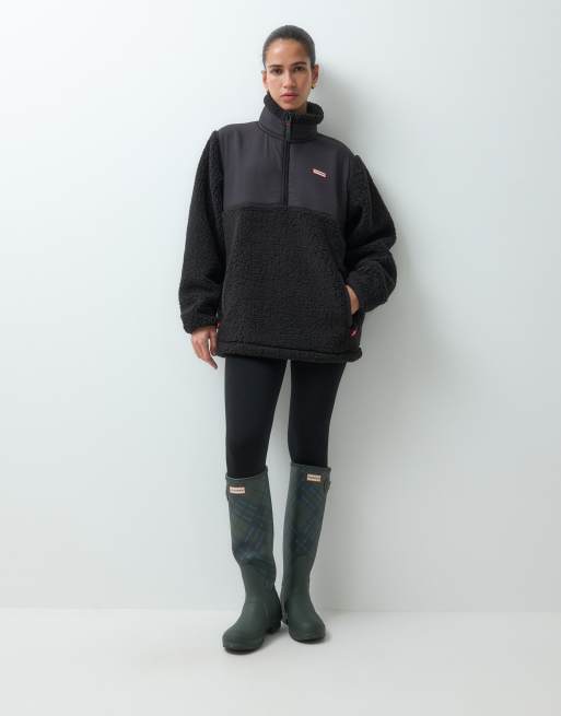 Hunter Elements borg fleece in black, 2 of 5