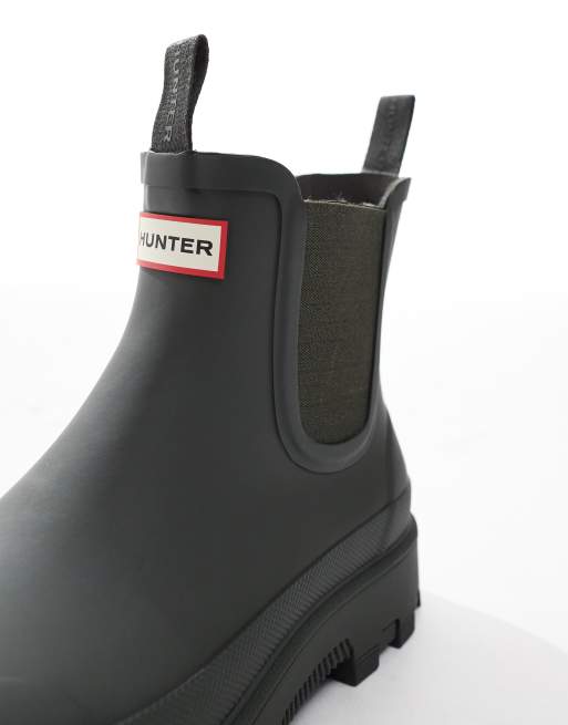 Hunter – Elements – Kakifärgade chelseaboots i unisex-modell, 3 av 4