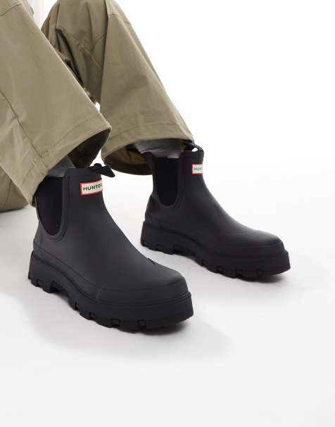 Hunter – Elements – Svarta chelseaboots i unisex-modell - view 1