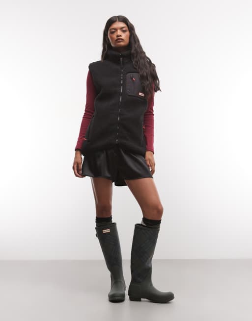 Hunter Elements Teddyfleece-Weste in Schwarz, 3 von 4