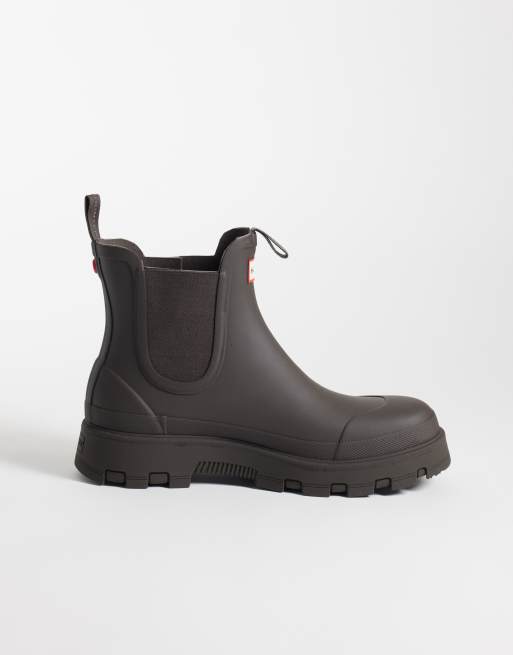 Hunter Elements unisex chelsea gumboots in chocolate brown, 3 of 4