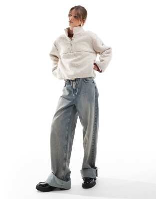 Hunter Hunter Fia borg jacket in grey