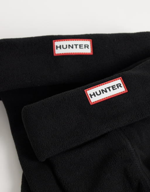 Hunter höga fleece-strumpor för boots i svart, 2 av 3