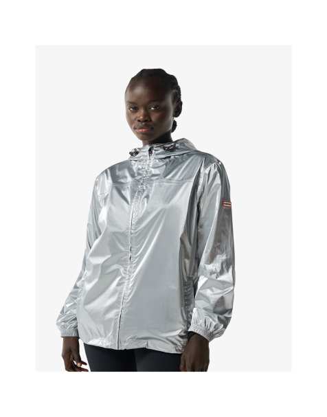 Hunter Hunter packable jacket in silver - view 1