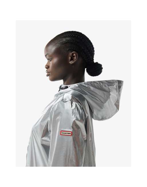 Hunter Hunter packable jacket in silver, 2 of 4