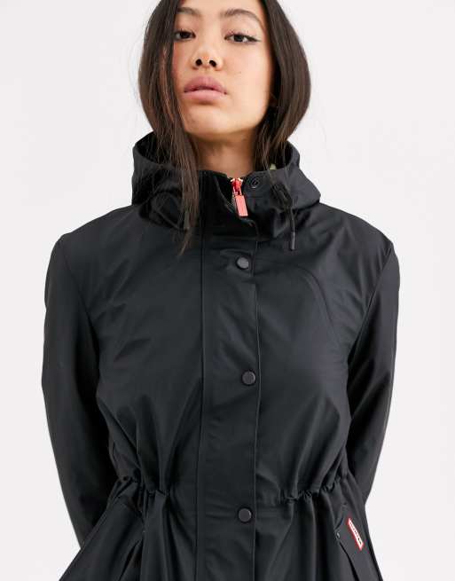 Hunter - Impermeabile gommato leggero nero, 3 di 4