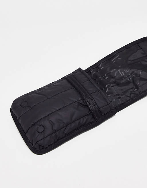 Hunter Intrepid puffer essential phone pouch in black | ASOS